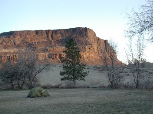 Steamboat rock at sunrise