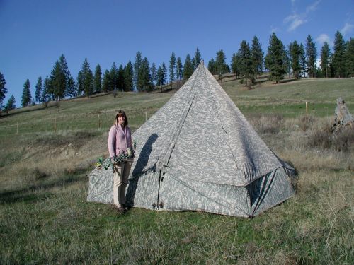 Custom 11x11 pyramid with sidewalls in universal camo3