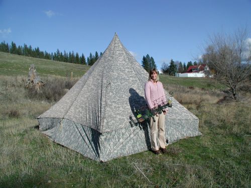 Custom 11x11 pyramid with sidewalls in universal camo2